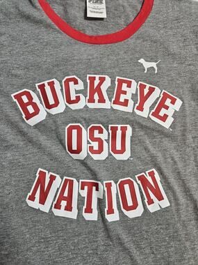 Victoria’s Secret PINK Ohio State Buckeyes Women’s Small OSU Graphic T Shirt